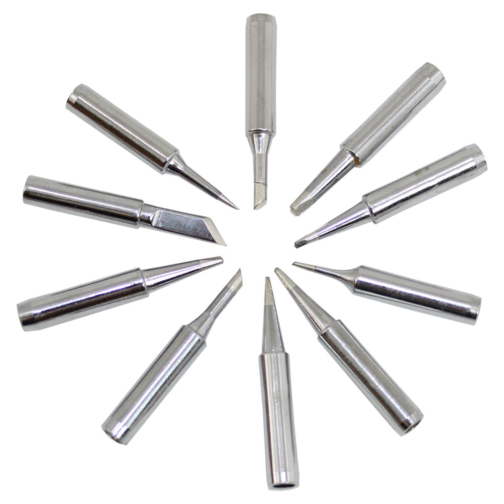 PACK OF TEN SOLDERING TIPS IN PLASTIC BAG